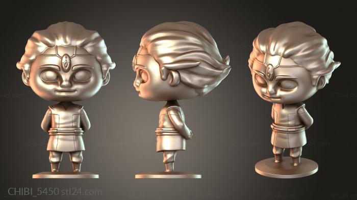 Chibi Funko / Чиби Фанко (CHIBI_5450) 3D модель для ЧПУ станка