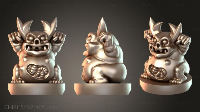 Chibi Funko / Чиби Фанко (CHIBI_5452) 3D модель для ЧПУ станка