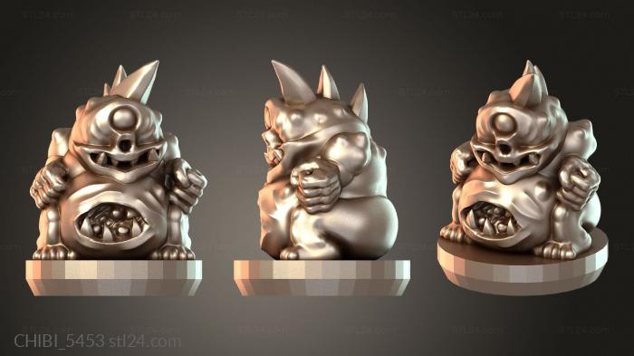 Chibi Funko / Чиби Фанко (CHIBI_5453) 3D модель для ЧПУ станка
