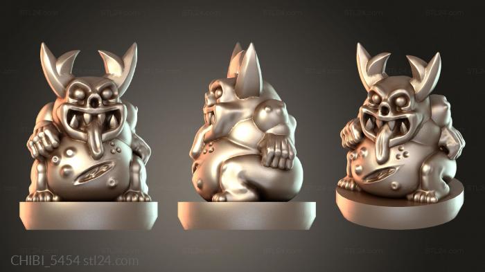 Chibi Funko / Чиби Фанко (CHIBI_5454) 3D модель для ЧПУ станка