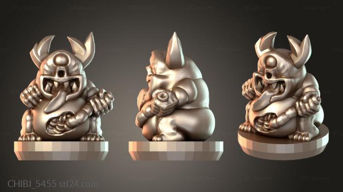 Chibi Funko / Чиби Фанко (CHIBI_5455) 3D модель для ЧПУ станка