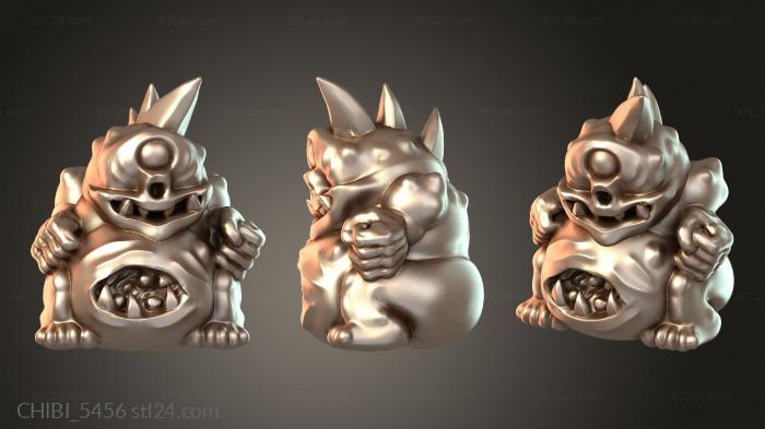 Chibi Funko / Чиби Фанко (CHIBI_5456) 3D модель для ЧПУ станка