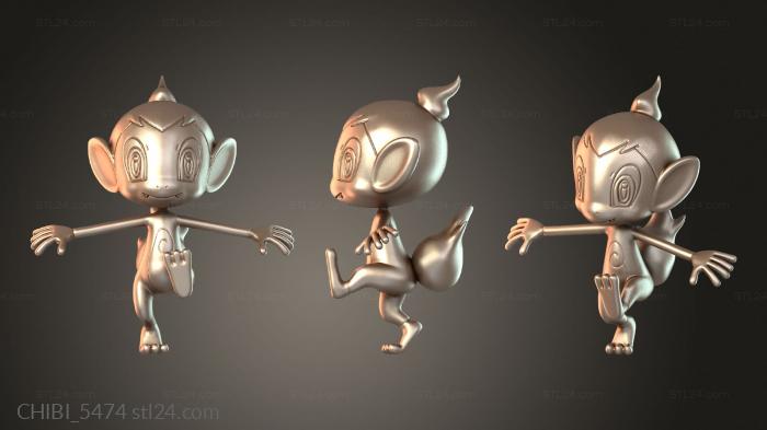 Chibi Funko / Чиби Фанко (CHIBI_5474) 3D модель для ЧПУ станка