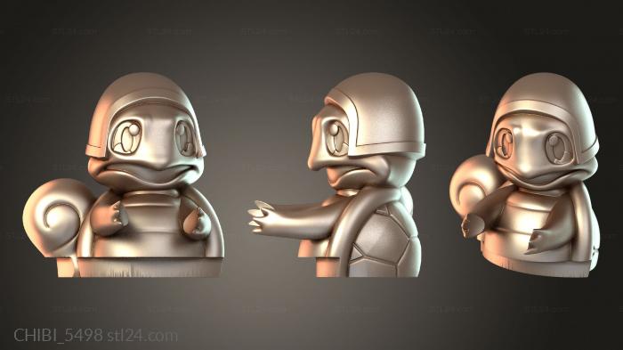 Chibi Funko / Чиби Фанко (CHIBI_5498) 3D модель для ЧПУ станка