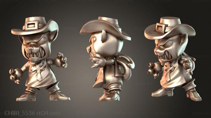 Chibi Funko / Чиби Фанко (CHIBI_5536) 3D модель для ЧПУ станка