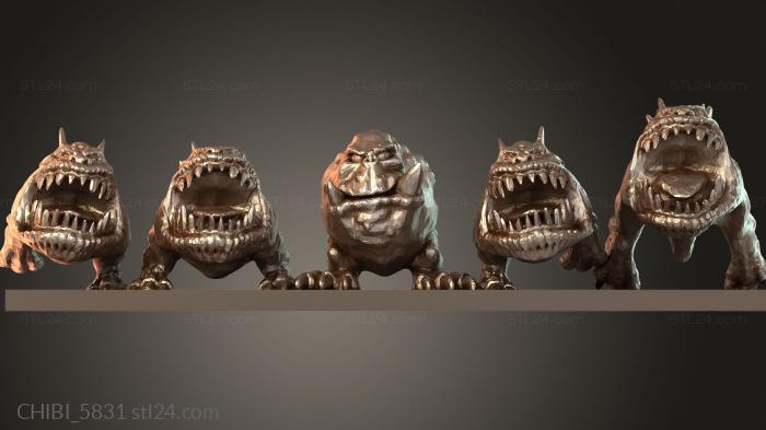 Chibi Funko / Чиби Фанко (CHIBI_5831) 3D модель для ЧПУ станка