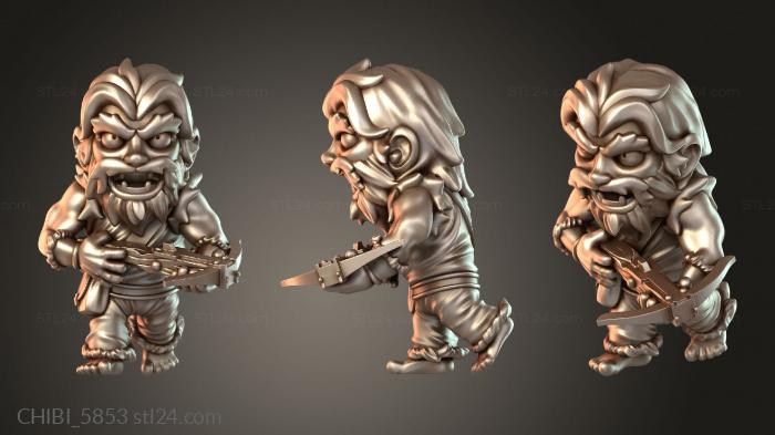 Chibi Funko / Чиби Фанко (CHIBI_5853) 3D модель для ЧПУ станка
