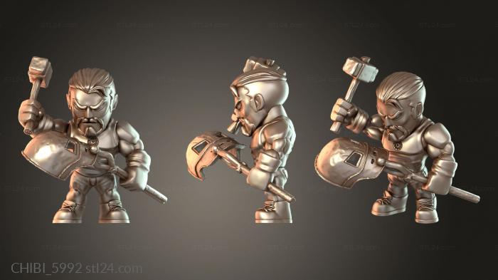 Chibi Funko / Чиби Фанко (CHIBI_5992) 3D модель для ЧПУ станка