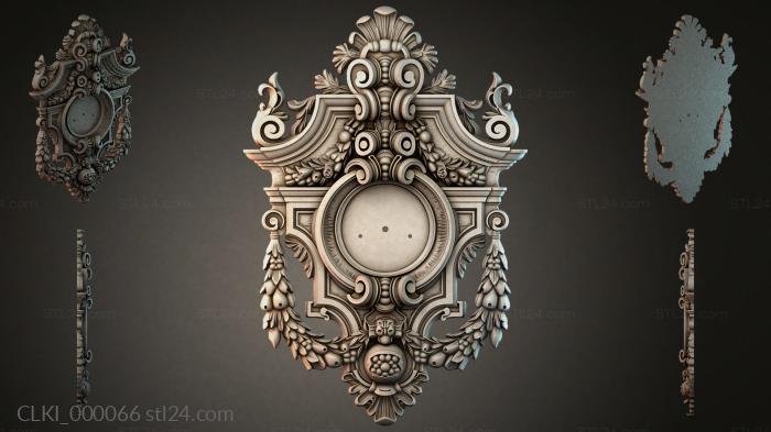 Watch case with a round dial and scrolling parts 3d STL model