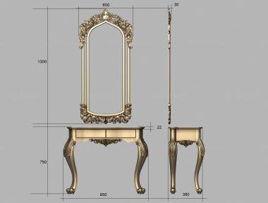 Consoles (Frame and console, KN_0237) 3D models for cnc