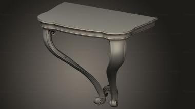 Consoles (Console table suspended, KN_0241) 3D models for cnc