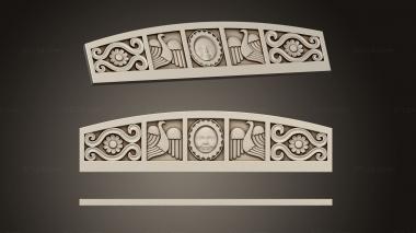 Church decor (Cornice in the Old Russian style, DCR_0148) 3D models for cnc