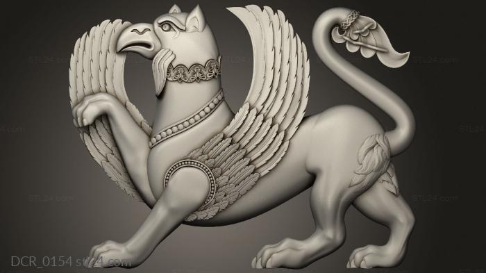 Church decor (Griffin Sculpture of Georgiaversion4, DCR_0154) 3D models for cnc