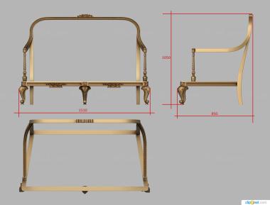 Sofas (Sofa chair, DIV_0174) 3D models for cnc