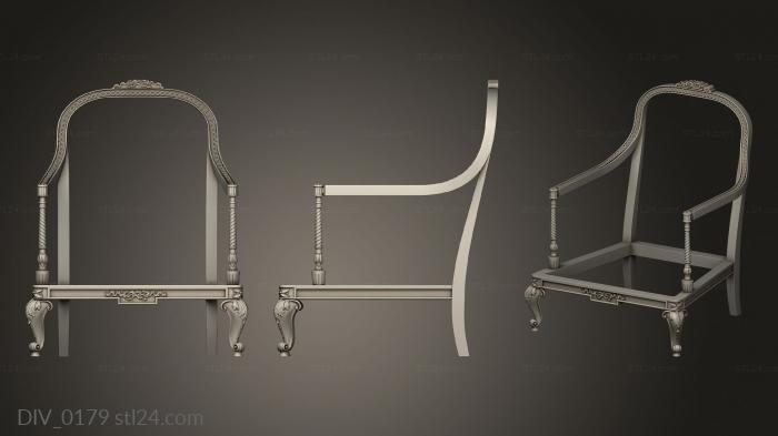 Sofas (Carved chair, DIV_0179) 3D models for cnc