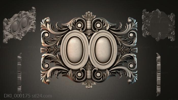 Элементы декора (DKI_000175) 3D модель для ЧПУ станка