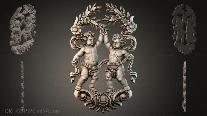 Элементы декора (DKI_001926) 3D модель для ЧПУ станка