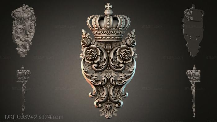 Элементы декора (DKI_003942) 3D модель для ЧПУ станка