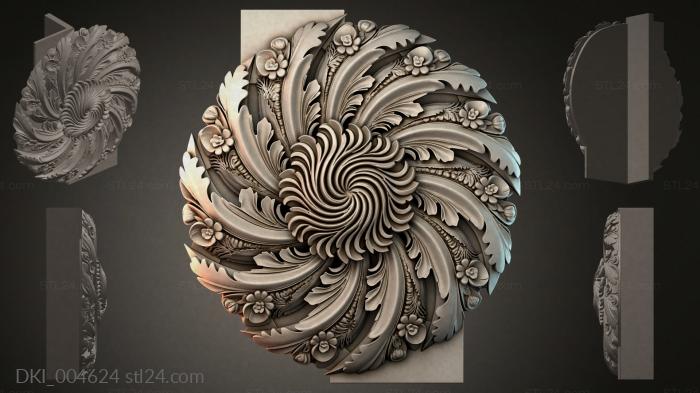 Элементы декора (DKI_004624) 3D модель для ЧПУ станка