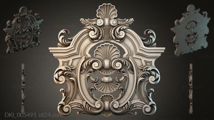Элементы декора (DKI_005491) 3D модель для ЧПУ станка