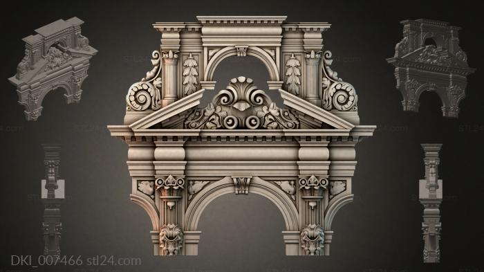 Элементы декора (DKI_007466) 3D модель для ЧПУ станка