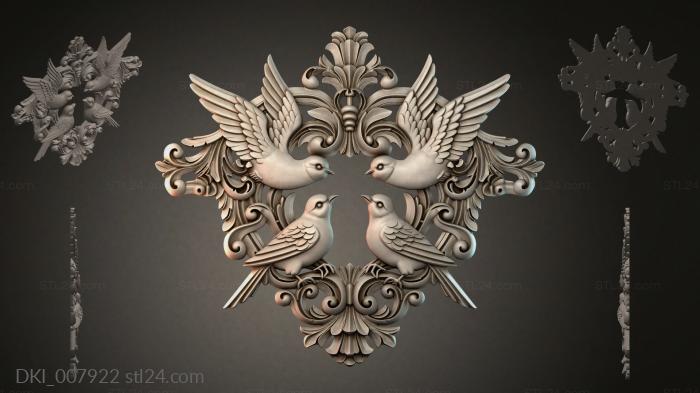 Элементы декора (DKI_007922) 3D модель для ЧПУ станка