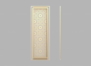 Doors (Panel with geometric patterns, DVR_0393) 3D models for cnc