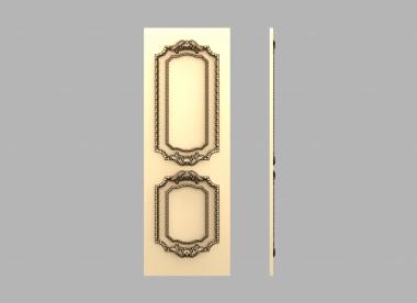 Двери резные (Филенки резной классической двери. Вариант 2, DVR_0402) 3D модель для ЧПУ станка