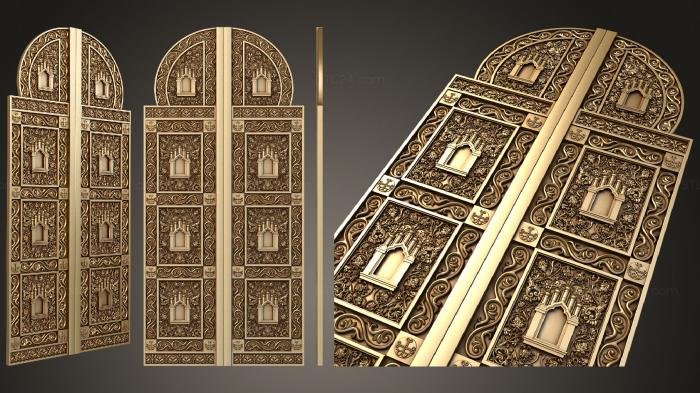 Царские врата + дьяконские врата + панель
