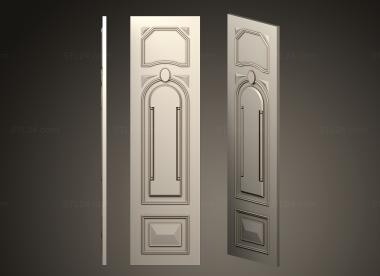 Doors (Classical door with platband, DVR_0407) 3D models for cnc