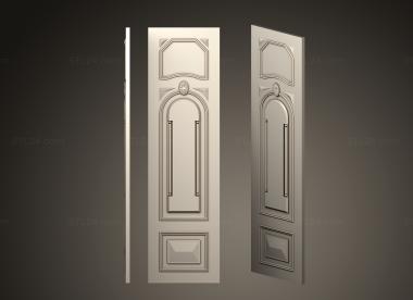 Doors (Classical door with platband version3, DVR_0408) 3D models for cnc