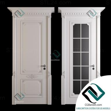 Doors (Classical door with platband, DVR_0415) 3D models for cnc