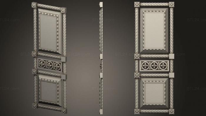 Двери резные (Дверь в классическом стиле, DVR_0416) 3D модель для ЧПУ станка