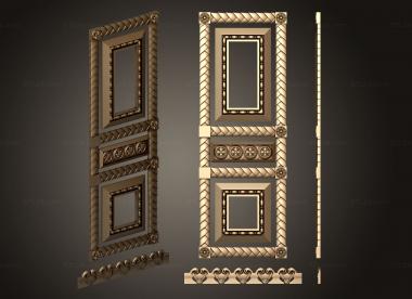 Doors (Classical carved door, DVR_0416) 3D models for cnc