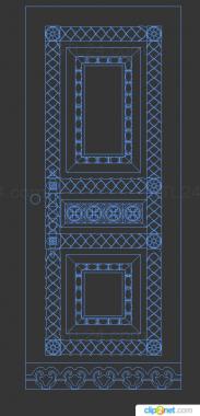 Doors (Classical carved door, DVR_0416) 3D models for cnc