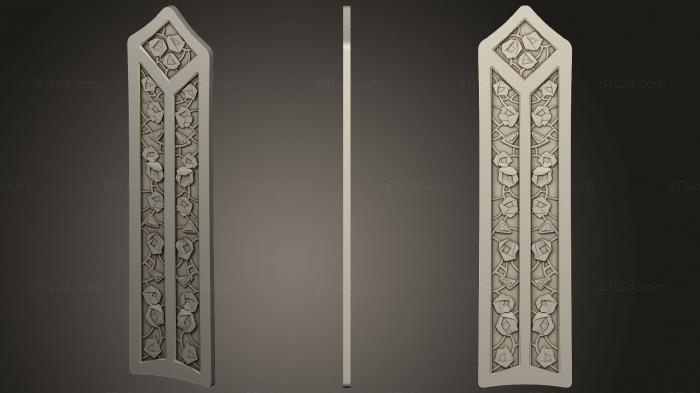 Doors (Carved panel door, DVR_0417) 3D models for cnc