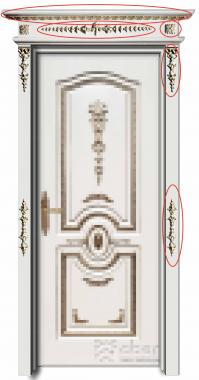 Doors (Classical carved door, DVR_0418) 3D models for cnc