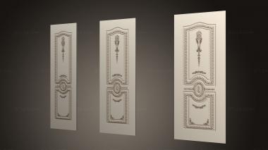 Doors (Classical carved door, DVR_0418) 3D models for cnc