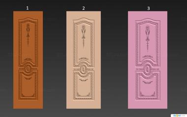 Doors (Classical carved door, DVR_0418) 3D models for cnc