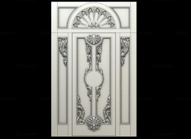 Doors (The door is carved with decorative elements of stucco, DVR_0420) 3D models for cnc