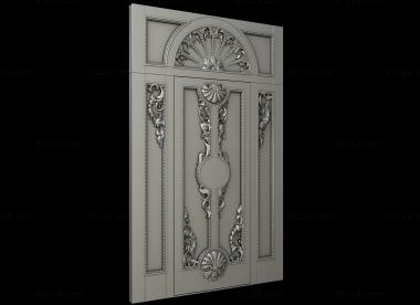 Doors (The door is carved with decorative elements of stucco, DVR_0420) 3D models for cnc