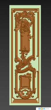 Doors (Carved door baroque style, DVR_0421) 3D models for cnc