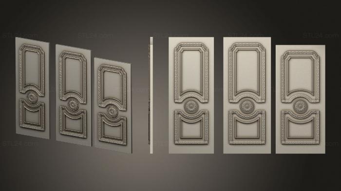 Doors (Carved door in 3 size, DVR_0422) 3D models for cnc