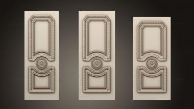 Doors (Carved door in 3 size, DVR_0422) 3D models for cnc