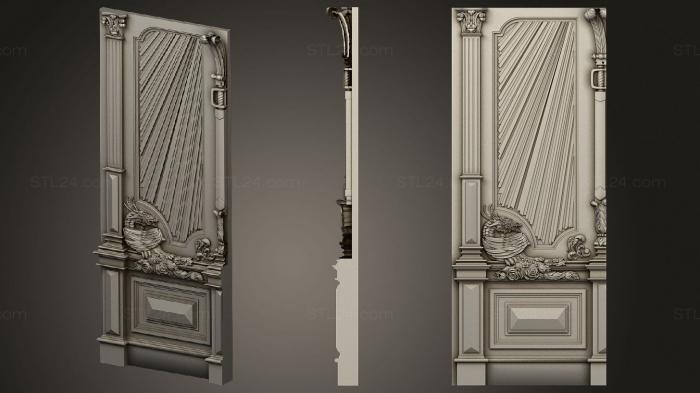 Doors (Carved door wit Dragon, DVR_0425) 3D models for cnc