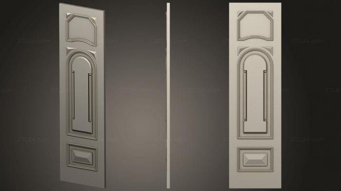 Двери резные (Дверное полотно классика, DVR_0433) 3D модель для ЧПУ станка