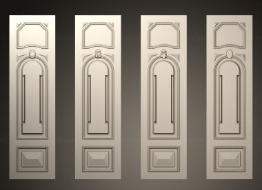 Doors (Door plate classical, DVR_0434) 3D models for cnc