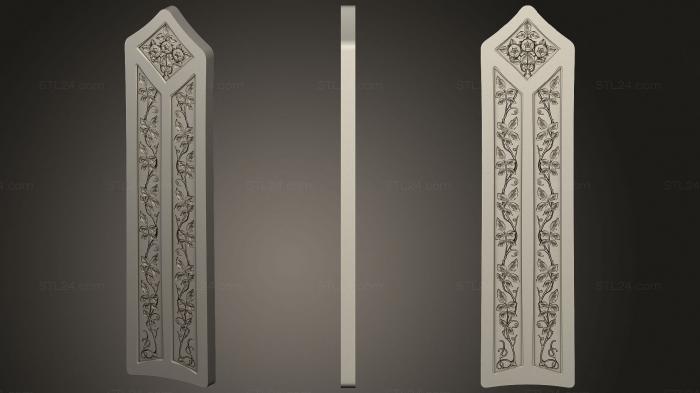 Двери резные (резная филенка дверь3, DVR_0437) 3D модель для ЧПУ станка