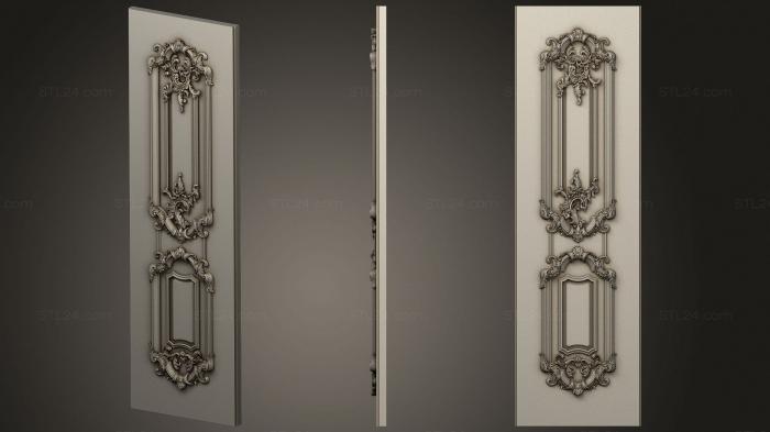 Doors (Carved door plate, DVR_0443) 3D models for cnc