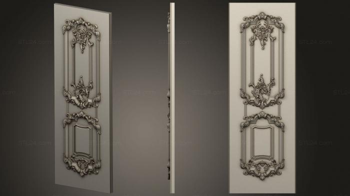 Doors (Carved door plate, DVR_0444) 3D models for cnc